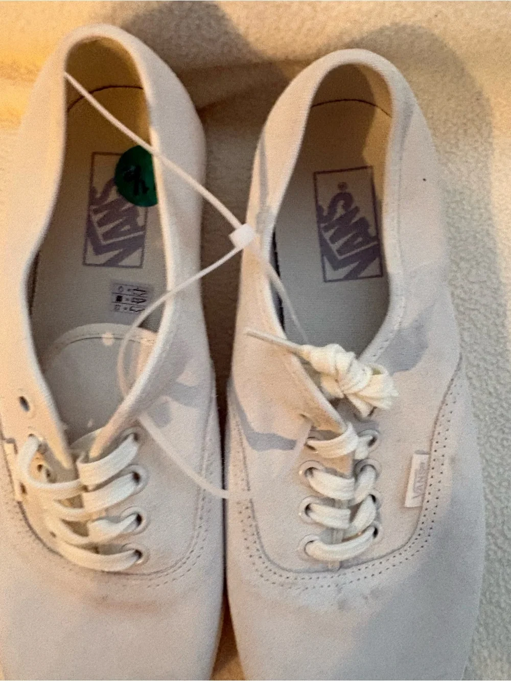 Vans Classic Low-Top Canvas Sneakers in Off-White